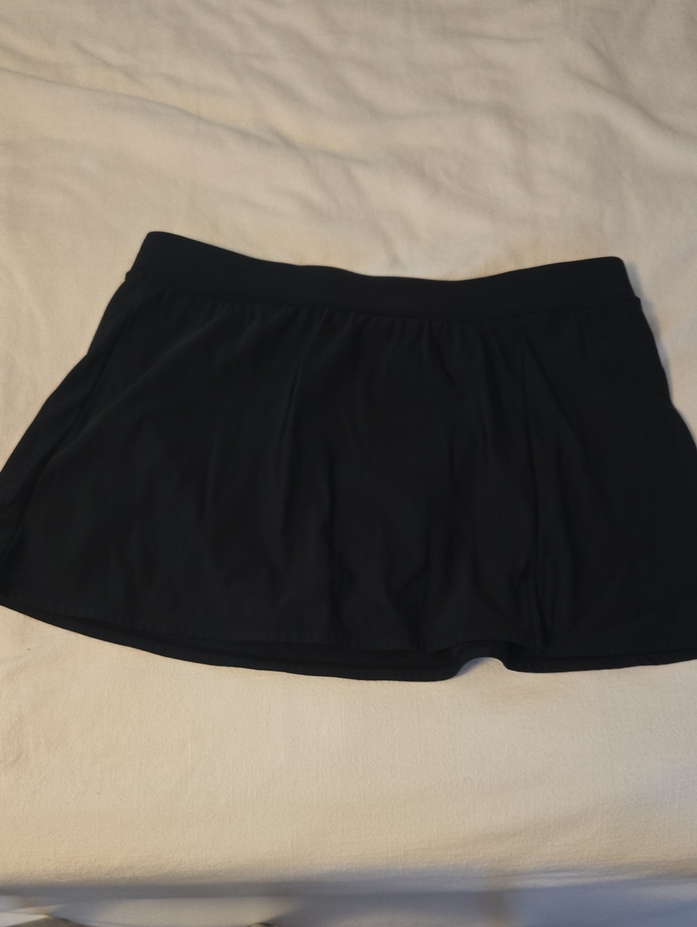 Aqua Green Black Swim Skort with Teal Tag